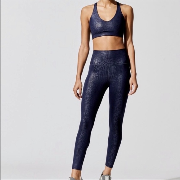 Carbon38 Pants - CARBON38 7/8 Legging in Crocodile Takara Shine